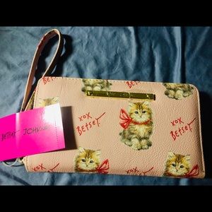 Betsey Johnson Pink Kitty Wallet NWT